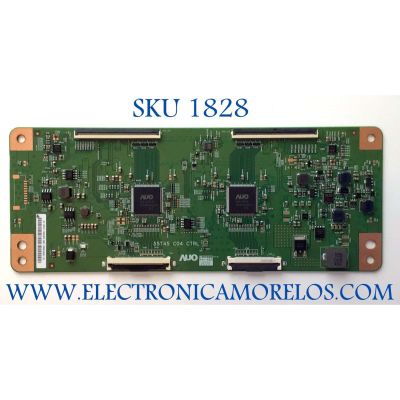 T-CON PARA TV HISENSE 4K ULED (ANDROID) SMART TV / NUMERO DE PARTE 55.55T45.C02 / 5555T45C02 / 55T45-C04 / 55T45 C04 CTRL / PANEL JHD550X3U52-T1L7\S0\FJ\GM\ROH / MODELO 55U7G / 55U7G 55A68FUA